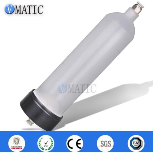 Free Shipping US Type Thickening 300 Cc / Ml Glue Filling Pneumatic Plastic Dispenser Syringe Barrel Set With Fast Quick Fitting