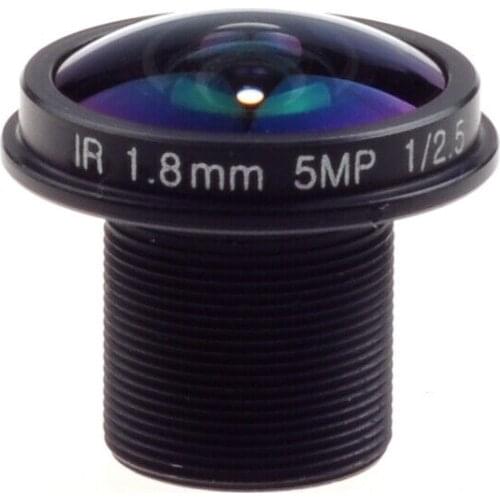 CCTV 5MP M12 1.8mm Fisheye Lens 180° Wide Angle F2.0 1/2.5" For HD IP Camera