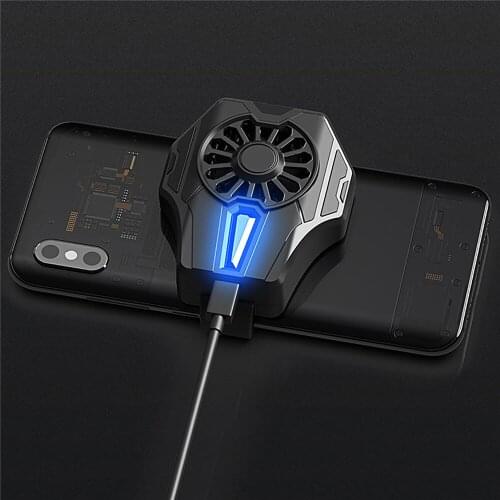 Phone Gaming Accessories Portable Mobile Phone Cooling Fan Gamepad Mute Radiator Controller Cooler Holder for PUBG Games