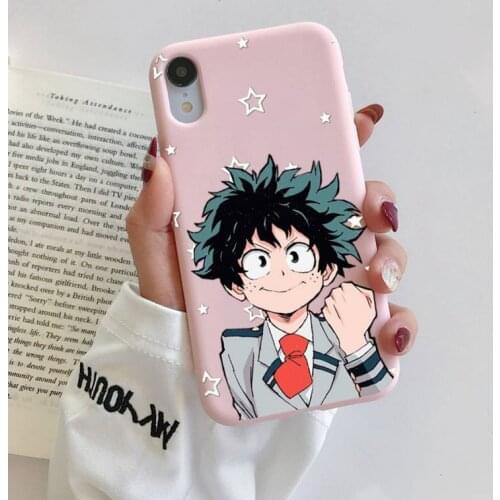 Anime My Hero Academia Midoriya Izuku Phone Case for iphone 11 12 mini pro max 7 8 plus 6 6s x xs max xr coque