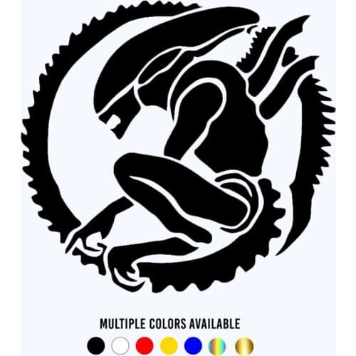 CK20615# Die-Cut Vinyl Decal Alien Car Sticker Waterproof Auto Decors on Car Body Bumper Rear Window