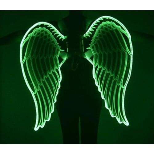 Colorful color changing flashing lights nightclub bar show catwalk prop LED glowing wings