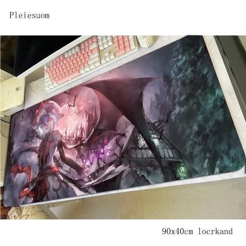 Touhou mouse pad gamer xl mousepad 900x400x4mm rubber desk mat Christmas gifts gaming accessories game keyboard mats oversized