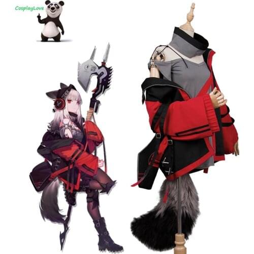 CosplayLove Arknights Frostleaf Cosplay Costume Dress Shoes For Christmas Halloween