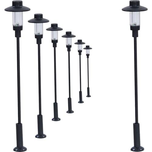 Railway Train Layout Street Light Model Lamppost 7.3cm Diorama 1:100 Scale Sand Table Architecture Materials DIY 5pcs