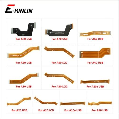 Main Motherboard LCD Display Connector Flex Ribbon Cable For Samsung Galaxy A80 A70 A50 A40 A30 A20 A10