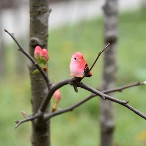Miniature Lovely Bird Artifical Resin Micro Landscape Bonsai Plant Accessories DIY Fairy Garden Decorations Table Ornament