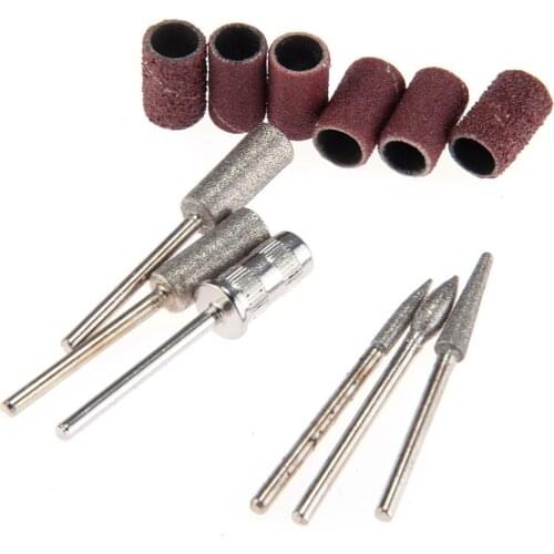 6Pcs Nail Bits Set Sanding Band For Electric Nail File/Drill