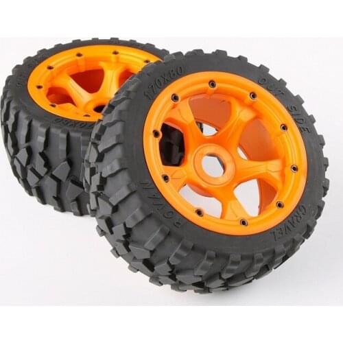 Rc car spare parts rear gravel tyre set with high strength nylon hub 1/5 scale HPI Rovan Baja 5B