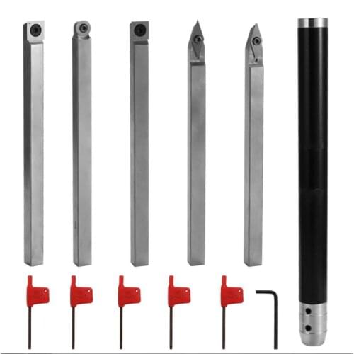 Alloy Steel Lathe Wood Turning Tool Carbide Insert Wrench Cutter Tools Aluminum Alloy Handle Woodworking Tool Lathe Chisel