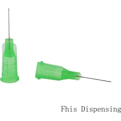 Pack of 100 W/ISO Standard Dispensing Needles PP Luer Lock Hub Tubing Length Precision S.S Dispense 0.5 Inch 34G Blunt Tips