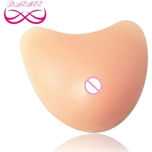 V Shape 500g/Piece Fake Silicone Breast Form Woman Boob Enhancer Prosthesis Tits Chest For Breast Cancer Mastectomy with Concave