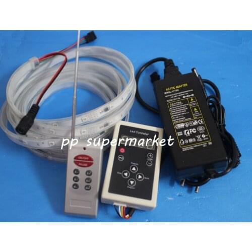 5m RGB dream magic led strip DC12V 6803 IC IP67 waterproof LED Strip 5050 SMD 150LED flexible light+133 Program RF controller