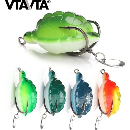 VTAVTA Fishing Lures soft tortoise Topwater Wobbler 5.5cm 11.68g Fishing Baits soft Lure Artificial Bait pesca Pike fish Tackle