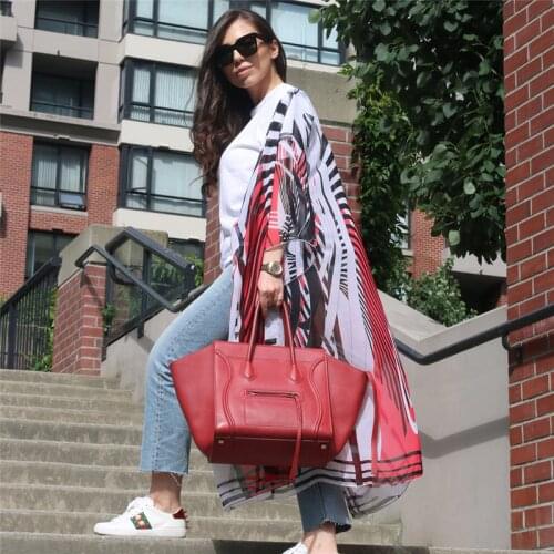 Womens Floral Kimono Cardigan Boho Beach Chiffon Cover up Sarong Beach Wrap Swimwear Cover up Women Robe Plage Beach Dress