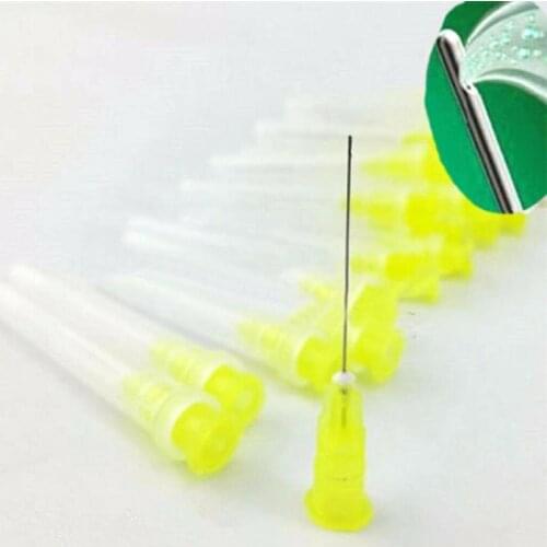 100Pcs Sets Dental Endo Irrigation Needle Tip 30GA End-Closed Side Hole Syringes