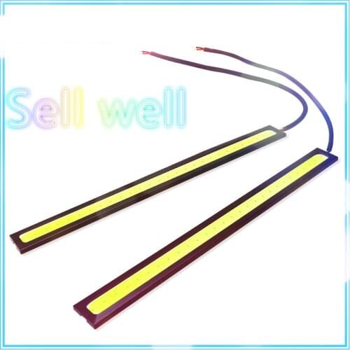 17cm Universal Daytime Running Light COB DRL LED Car Lamp External Lights Auto Waterproof Car Styling Led DRL Lamp 12V Day Light