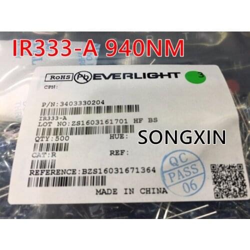 200pcs EVERLIGHT IR333-A 5MM 940NM Infrared LED Diode 5mm Infrared LED T-1 3/4