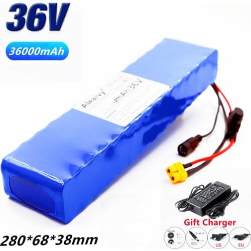 36V 36Ah 18650 Rechargeable lithium Battery pack 10S3P 500W High power for Modified Bikes Scooter Electric Vehicle With Bms Fuse