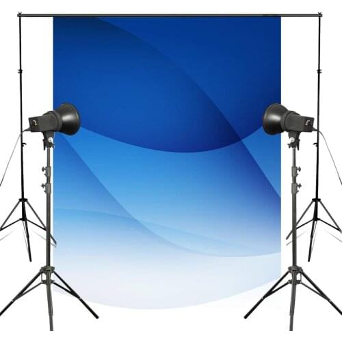 5x7ft Blue Photography Backdrop Three Dimensional Lines Photo Studio Props Wall Background