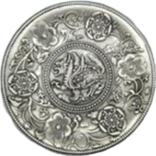 Daming Palace Royal relief flowers like brocade imitation of ancient bronze carved raccoon plate pure copper plate pendulum