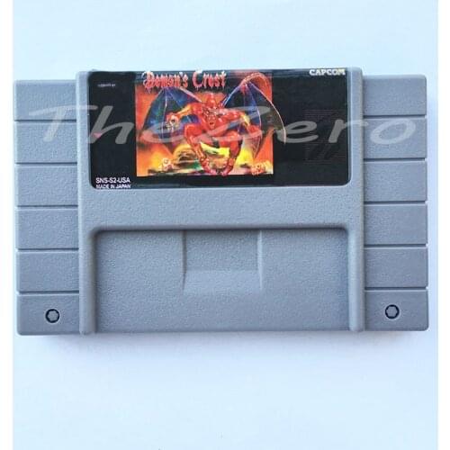 Demons Crest Demons Crest Video Game USA Version for 16 bit Super Game Card Cartridge Card for 46pin NTSC Game Player