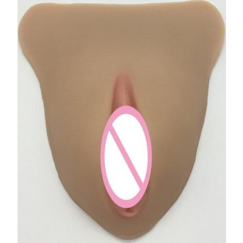 Simulation Female vulva Shemale Silicone Vulva Insert Transvestite Crossdresser Fake Vagina Silicone Insert Hidden JJ