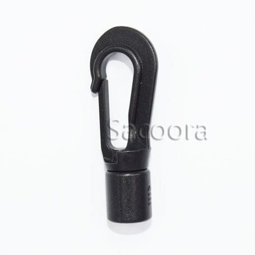 10pcs 49mm Snap Hook For Ribbon Lanyards Cord Backpack Bags Tag Holder Black