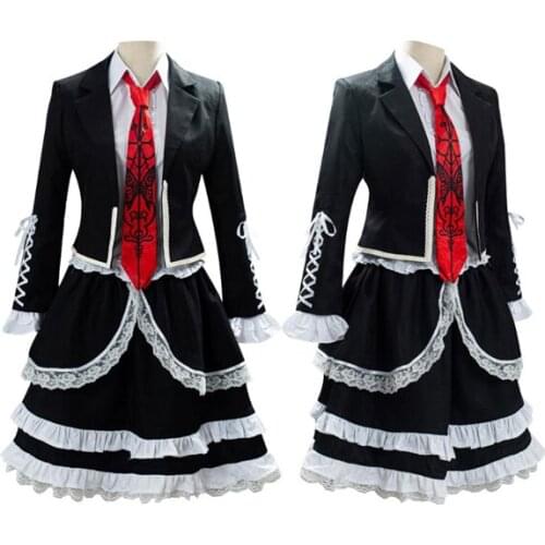 Custom Made Halloween Costumes Cosplay Danganronpa Dangan Ronpa Celestia Ludenberg Cosplay Costume Fancy Dress XS-3XL