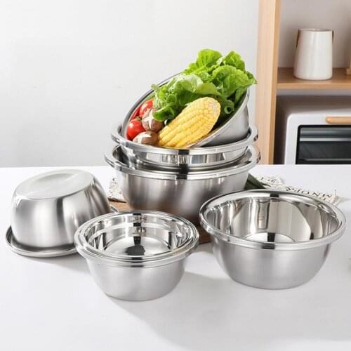 80%HOTKitchen Basin Waterproof Heavy Duty Stainless Steel Kitchen Stainless Steel Basin for Egg