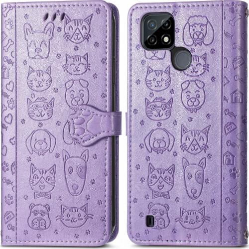 Fashion Cute Flip Leather Wallet Case for Oppo Realme C21Y C 21Y C21 C 21 RealmeC21Y Card Slot Phone Bag Coque