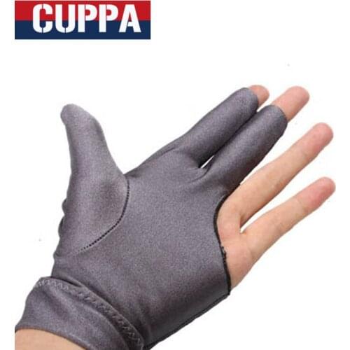 2015 Cuppa Brand New Left Handed Billiards Glove Snooker Three Finger For Pool Cue Stick China
