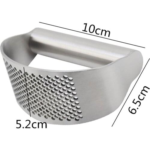 100% Stainless Steel Garlic Press Rocker, Garlic Rocker Crusher Garlic Chopper Mincer Press, Kitchen Garlic Masher