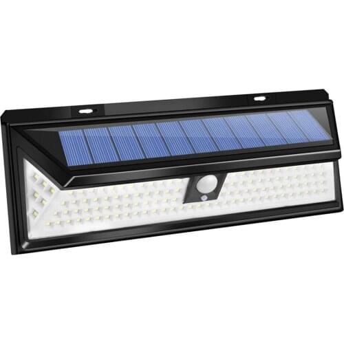 Solar Lights 118LED Wall Solar Lamp Outdoor Security Lighting Nightlight Waterproof IP65 Motion Sensor Detector for Garden Garag