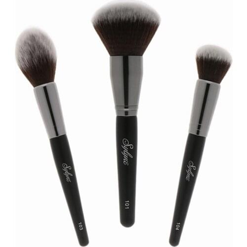 Sylyne Makeup Brushes 3pcs High Quality Professional Face Brush Set Blending Powder Foundation Contour Make Up Brushes