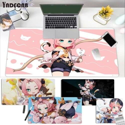 Genshin Impact Diona Comfort Mouse Mat Gaming Mousepad Size For Rubber Mousemats Deak Mat For Overwatch/cs Go/world Of Warcraft