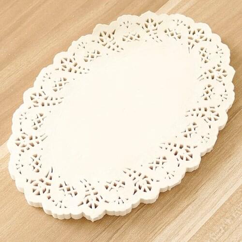 16x23cm Oval Cake Paper Doilies Disposable Party Tableware Paper Doily 100pcs