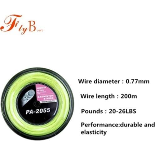 200 Meters Quality Carbon Nano Fiber Badminton Racket Strings Elastic And Durable Training Bg95 Line 0.77mm 20-26pounds Q1368CME