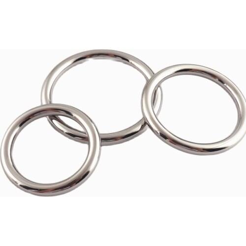 25/30/35mm O Rings Silver Zinc Alloy Loop Clasp Strap Buckle DIY Jewelry Bag Purse Handbag Accessories Making Hardware Supplies