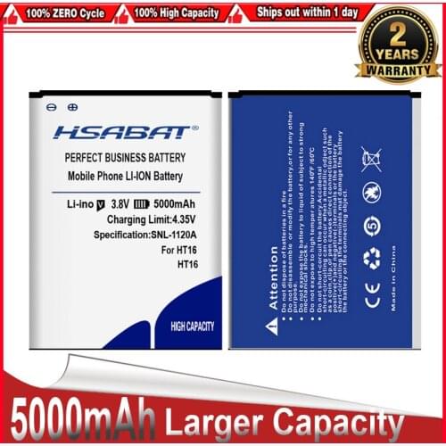HSABAT High Capacity 5000mAh Battery for HOMTOM HT16 for HOMTOM HT16 Pro free shipping