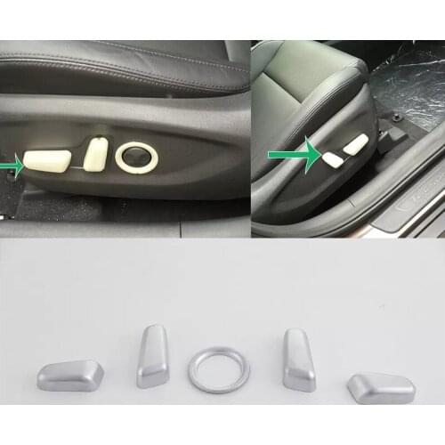 Car Accessories Interior Decoration ABS Car Seat Adjustment Button Cover Trim For Hyundai Tucson 2015 Car-styling