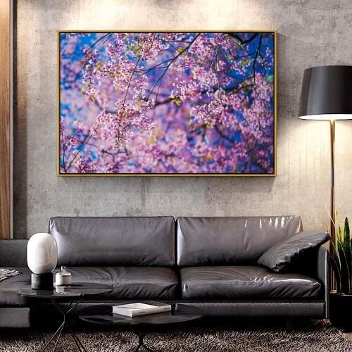 Artcozy Oil Canvas Painting sakura_flowers_pink For Home Decoration Wall Art