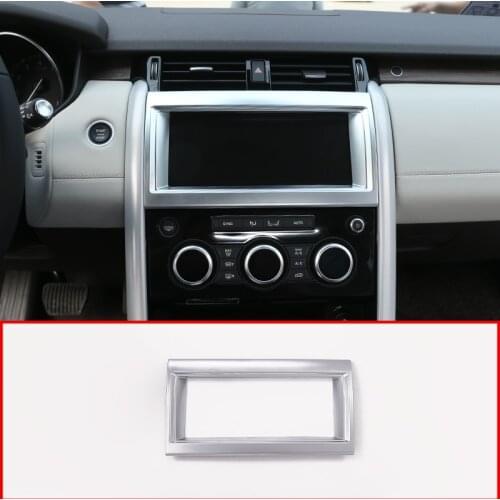 Car-Styling For Land rover Discovery 5 LR5 L462 2017-20 ABS Chrome Interior Navigation box Frame Cover Trim Interior Accessories
