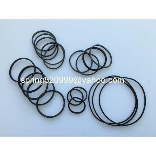 FREE SHIPPING 5bag 20pcs/bag DVD CD Transmission belt all size folded length 2.5-5.5cm thickness 1.2mm rubber belt drive strap