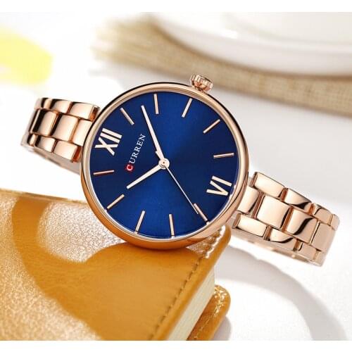 CURREN New luxury Casual Analog Quartz Watch Women Wrist Watch Dress Fashion Watch Female Clock часы женские брендовые