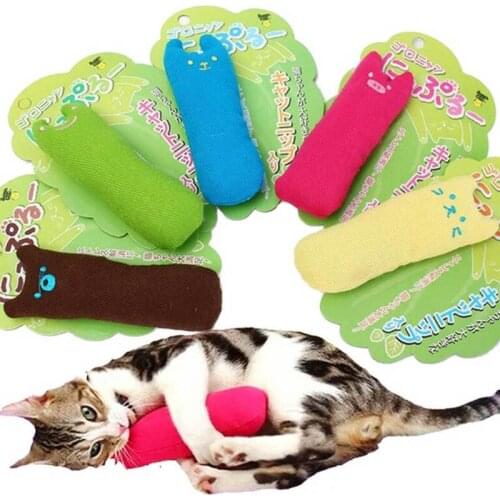 Hot Sale Crazy Cat Toy Funny Interactive Plush Creative Pillow Cat Mint Quality Catnip Toy Teeth Grinding Cute Cat Kicker Toys