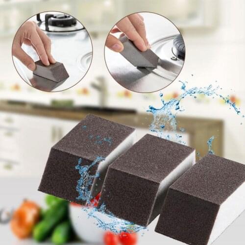 1 Pc Alumina Emery Sponge Rust Dirt Stains Clean Brush Bowl Wash Pot Brush Household Kitchen Cleaning Rust Removal Tools