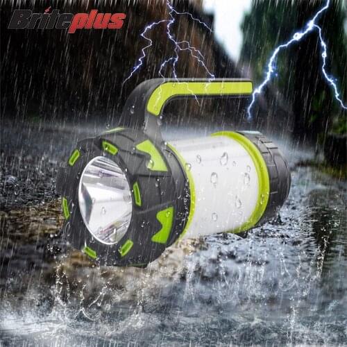 Out Camp Lamp LED Camping Light USB Rechargeable Flashlight Dimmable Spotlight Work Light Waterproof Searchlight Emergency Torch