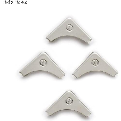 50 Piece Silver Tone Round Pattern Book Scrapbooking Albums Folders Box Bags Metal Corner Protectors 20x15mm(6/8"x4/8")