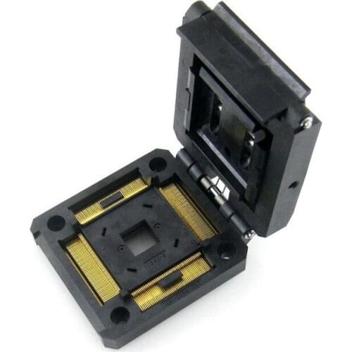 QFP208 TQFP208 FQFP208 PQFP144 IC51-2084-1052-11 Yamaichi QFP IC sockets Adaptor Programming Adapter 0.5mm Pitch clamshell